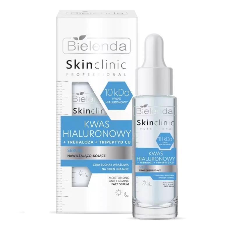 Bielenda siero idratante e lenitivo all'acido ialuronico skin clinic professional 30 ml