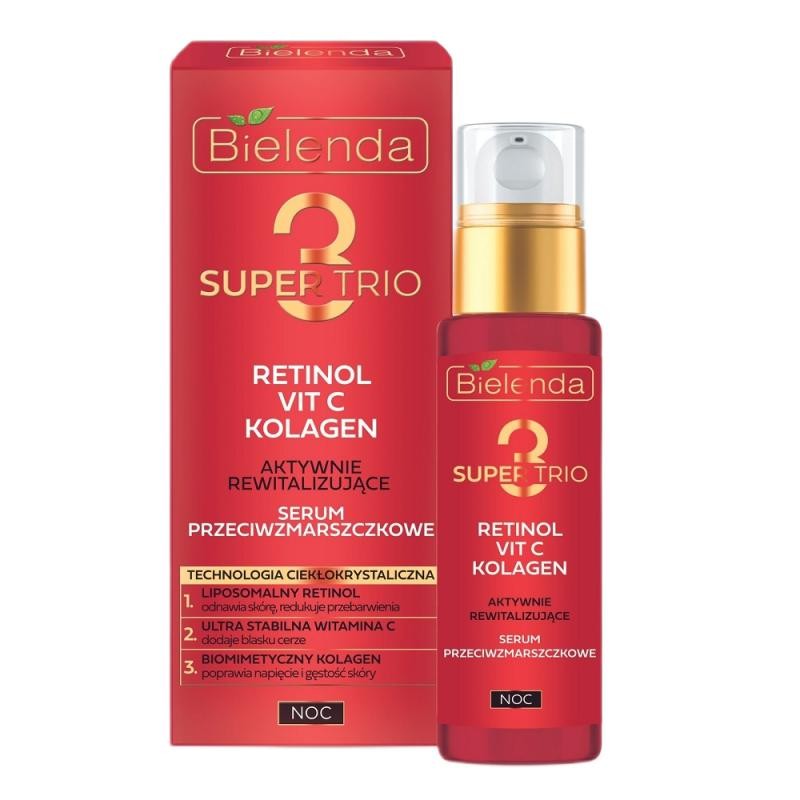 Bielenda super trio siero antirughe notte rivitalizzante attivo 30 ml