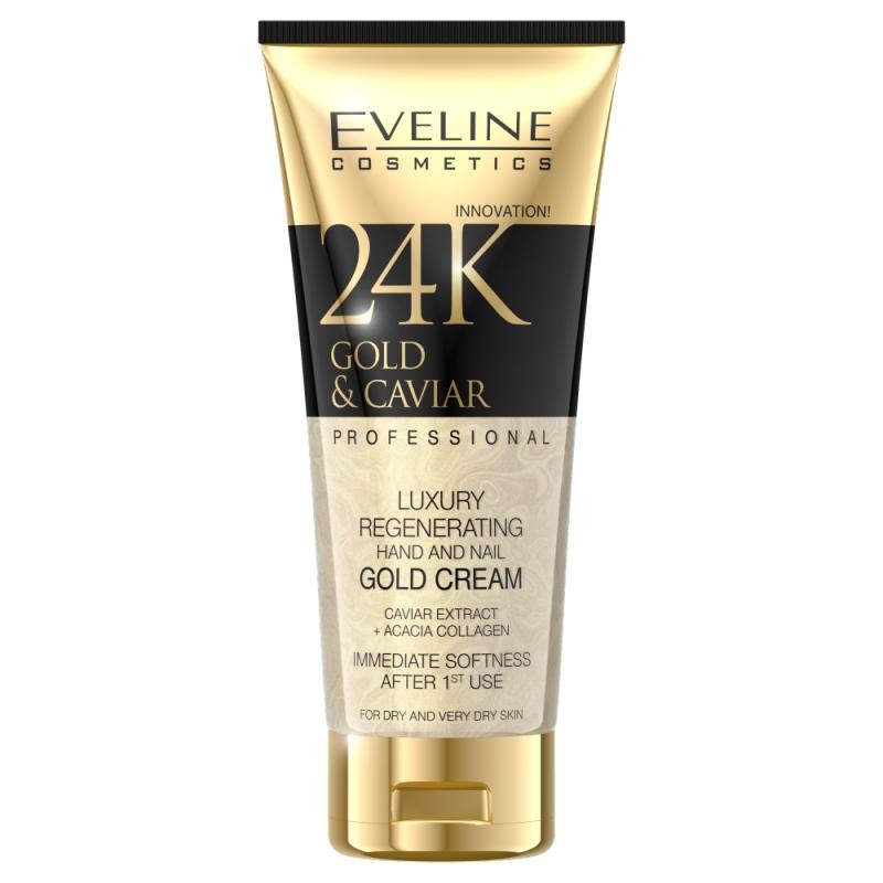 Eveline crema rigenerante mani e unghie al caviale d'oro 24k 100 ml