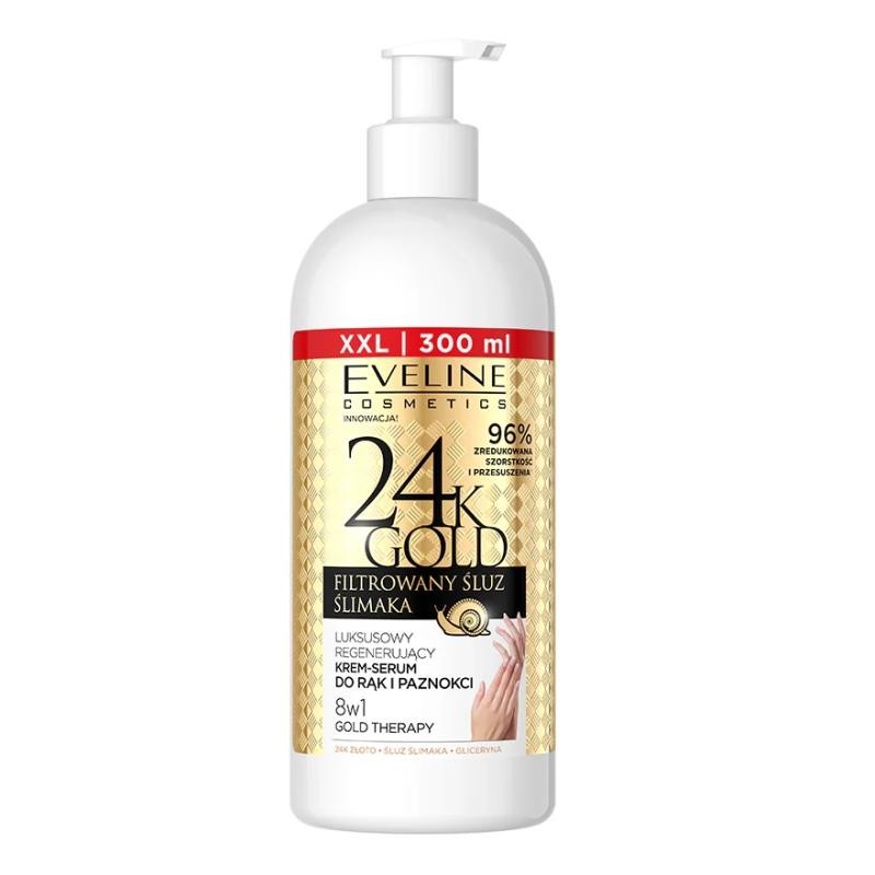 Eveline crema-siero rigenerante per le mani di lusso all'oro 24k 300 ml