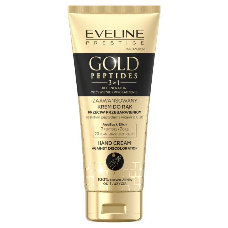 Eveline crema mani al peptide d'oro contro le discromie 75 ml