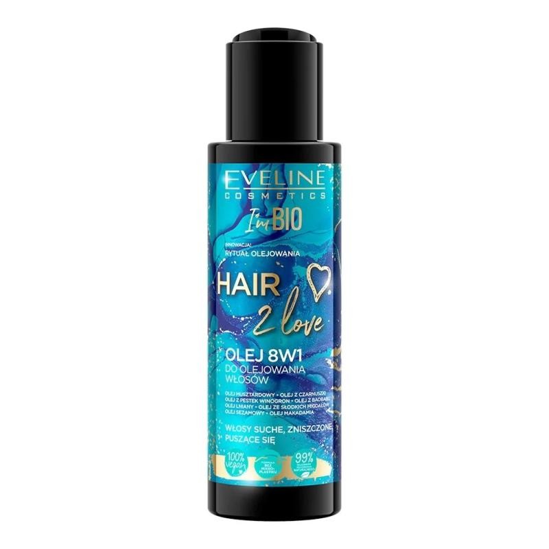 Eveline hair 2 love 8in1 olio per capelli 110ml