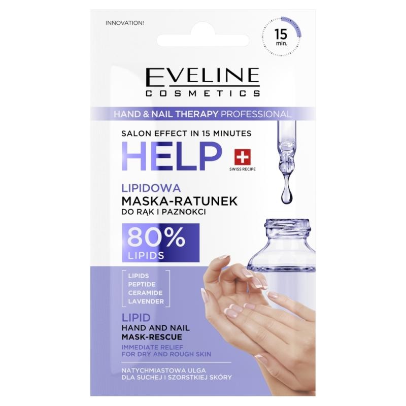 Eveline maschera mani lipidica hand&nail therapy 7 ml
