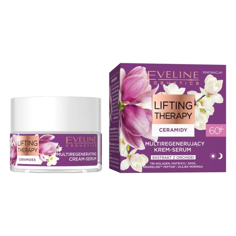 Eveline lifting therapy ceramidi 60+ crema-siero multi-rigenerante 50 ml