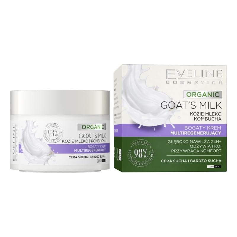 Eveline crema ricca giorno e notte al latte di capra biologico 50 ml