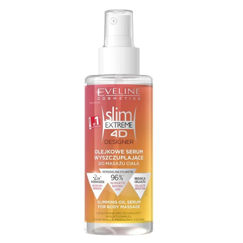 Eveline siero dimagrante slim extreme 4d designer oil per massaggio corpo 150 ml