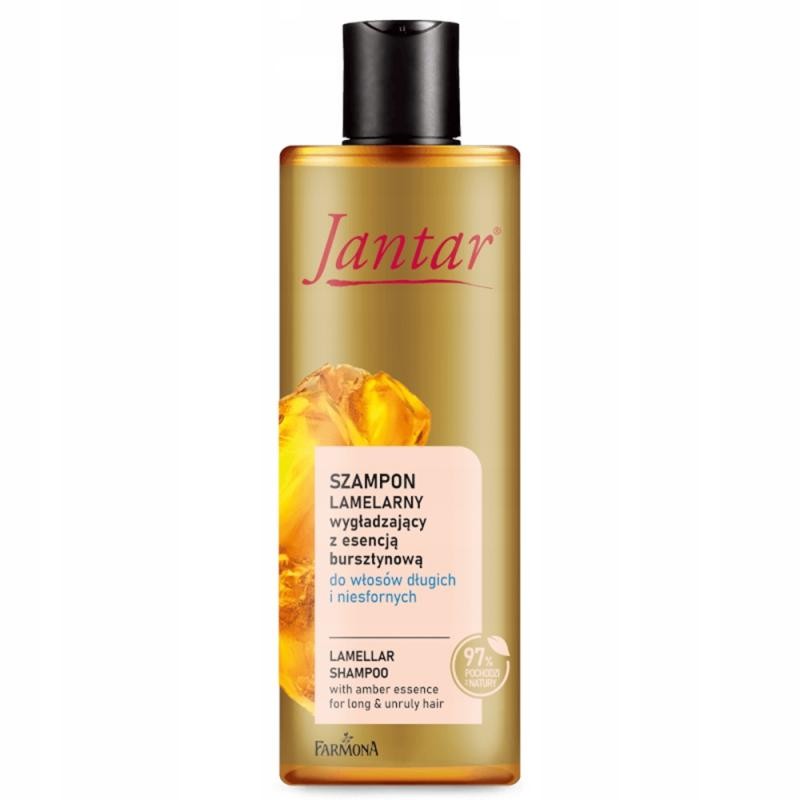 Farmona shampoo lamellare lisciante jantar con essenza d'ambra per capelli lunghi e ribelli 300 ml