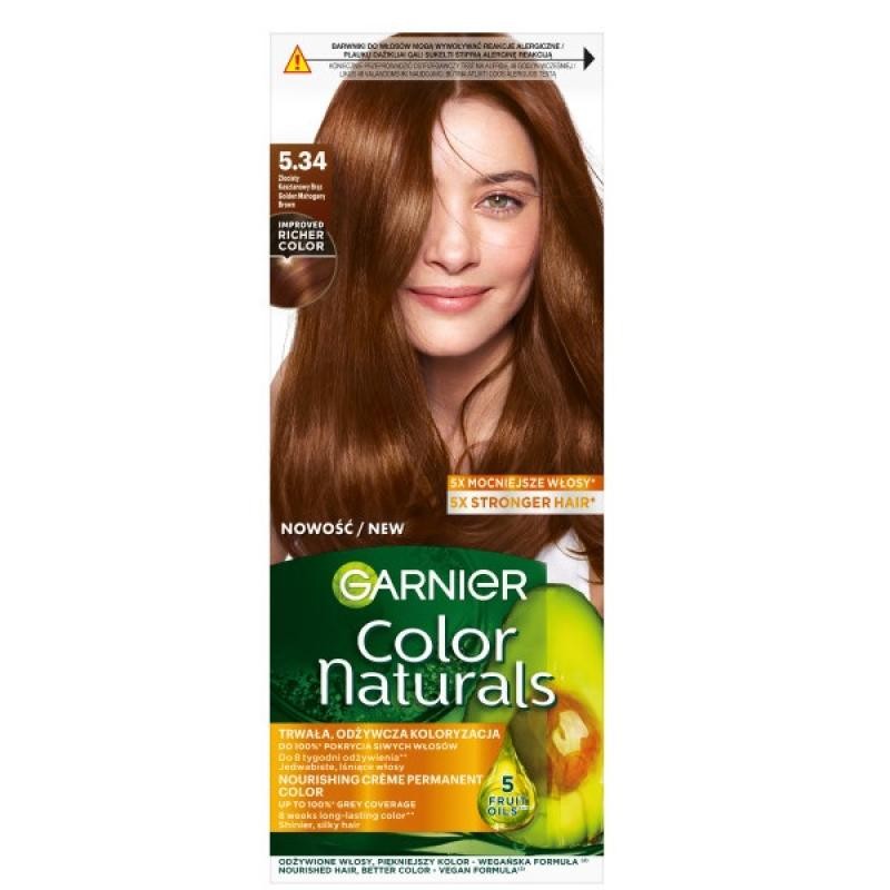 Garnier tinta per capelli color naturals 5.34 castano dorato