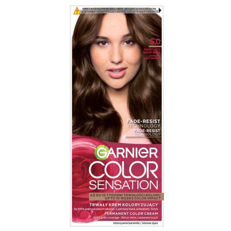Garnier tinta per capelli color sensation creme 5.0 castano chiaro luminoso