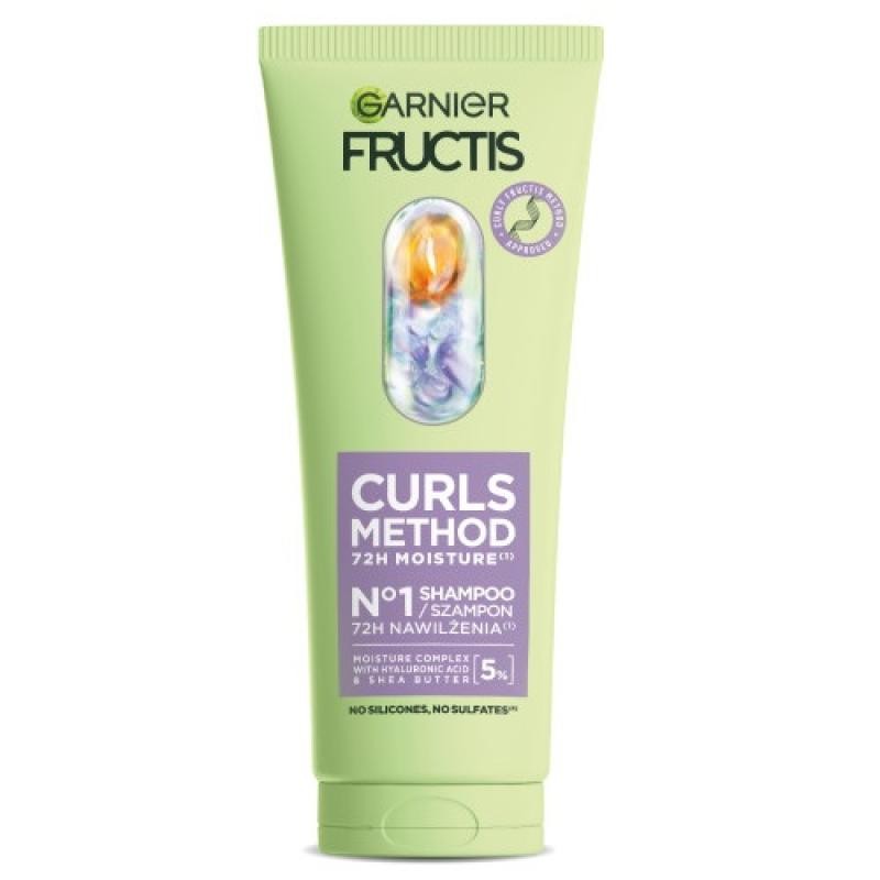 Garnier shampoo idratante fructis curls method per capelli ricci e mossi 200ml