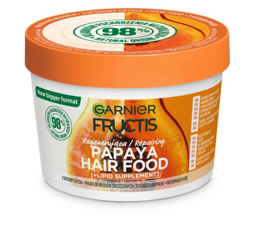 Garnier maschera rigenerante per capelli hair food papaya 400ml