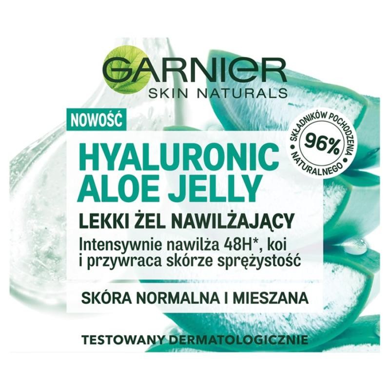 Garnier gel idratante leggero all'aloe ialuronico per pelli normali e miste 50 ml