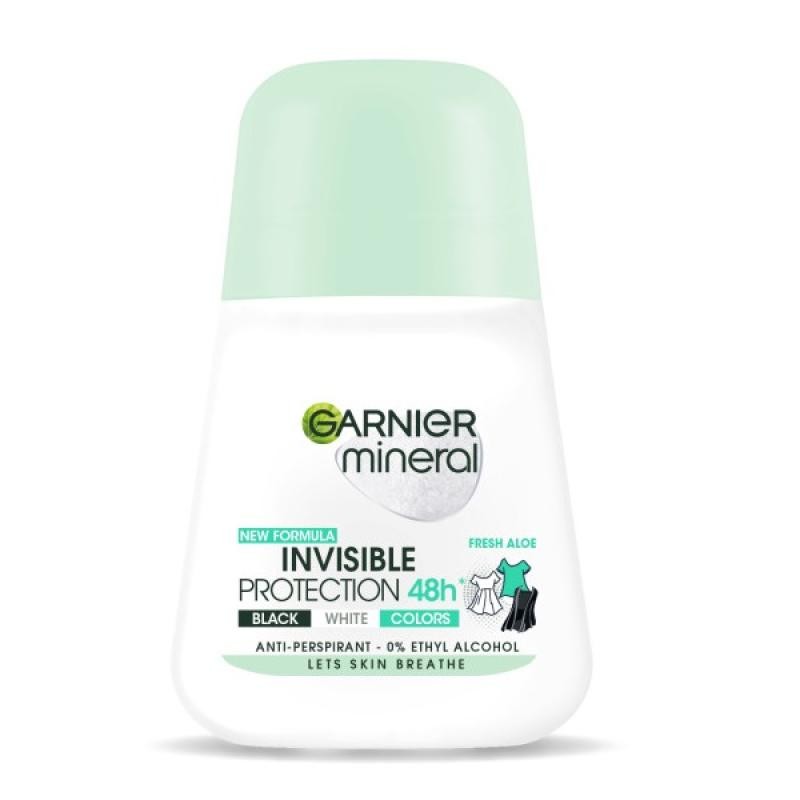 Garnier protezione invisibile 48h donna antitraspirante roll-on fresh aloe 50ml