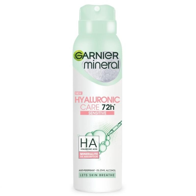 Garnier spray deodorante mineral hyaluronic care 72h sensitive 150ml