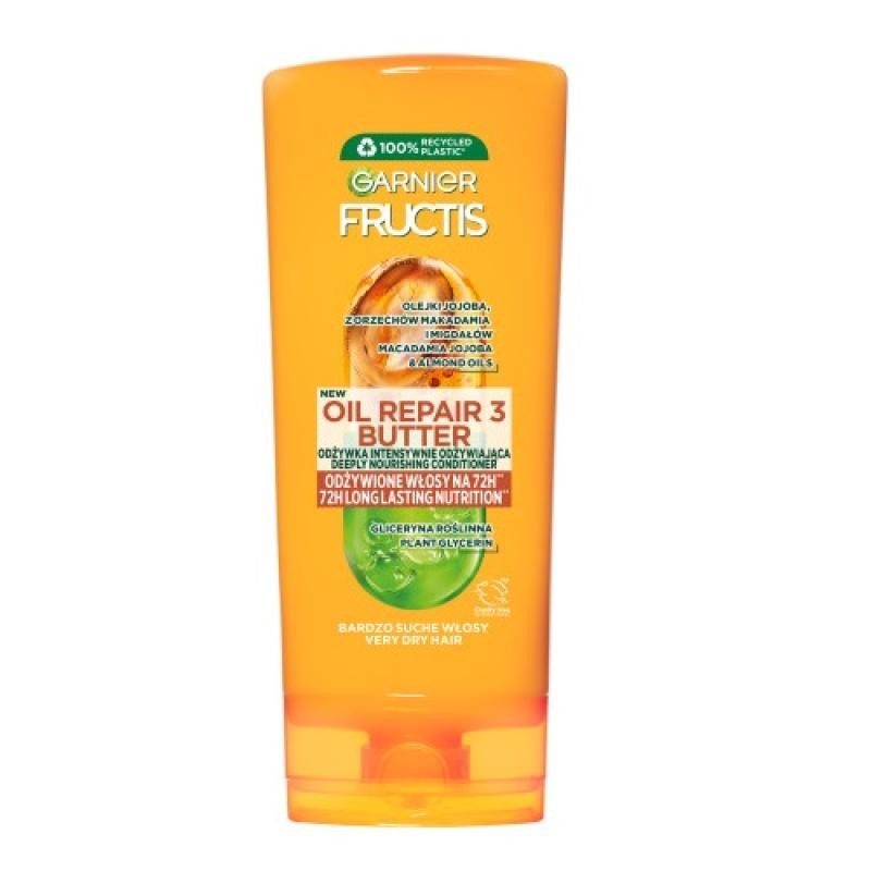Garnier nuovo balsamo fructis oil repair 3 butter per capelli secchi e danneggiati 200ml