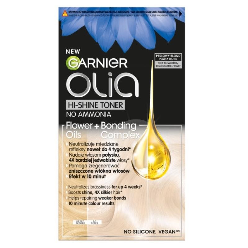 Garnier olia hi shine toner tonalizzante per capelli 10.2 biondo perla