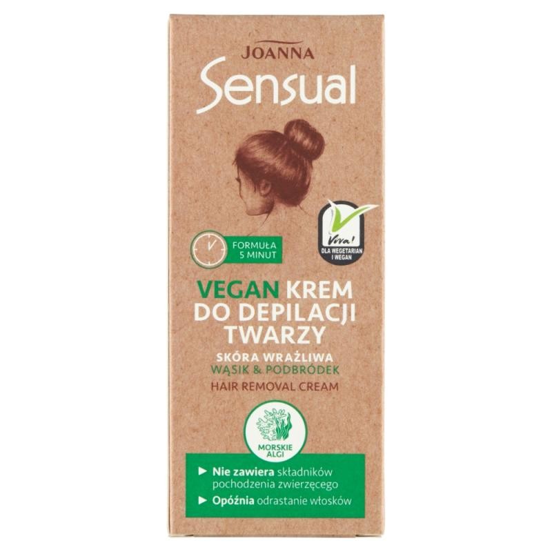 Joanna crema depilatoria viso vegana sensuale 20 g