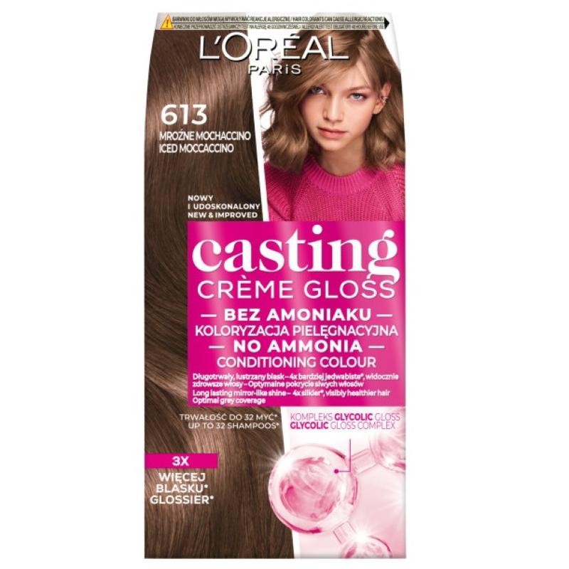 L'oreal tinta per capelli casting creme gloss 613 frosty mochaccino