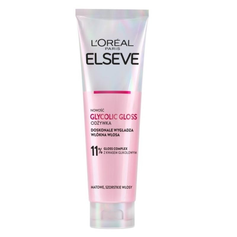 L'oreal elseve glycolic gloss balsamo ricostruttivo per capelli lucenti da donna 150 ml