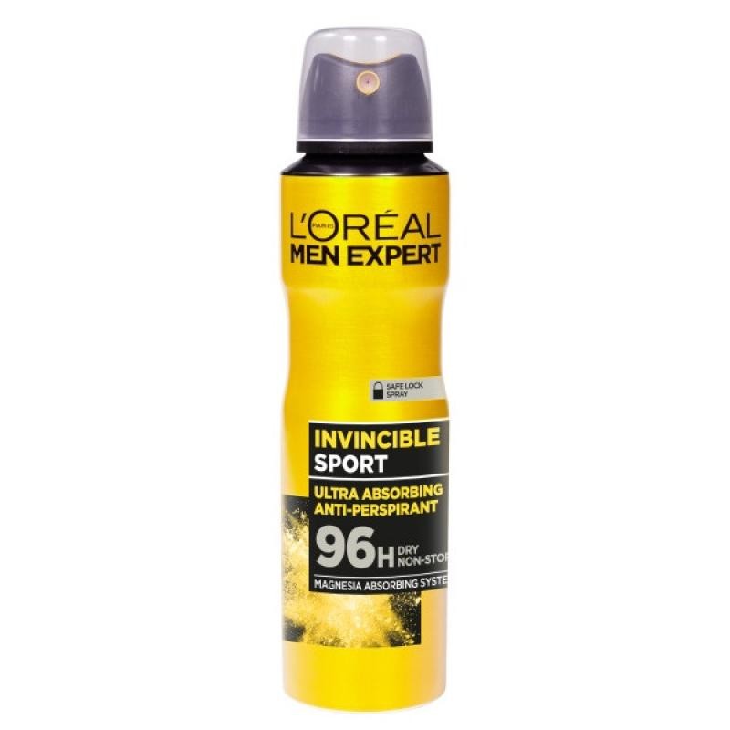 L'oreal men expert invincible sport deodorant 96h deodorante spray per uomo 150 ml
