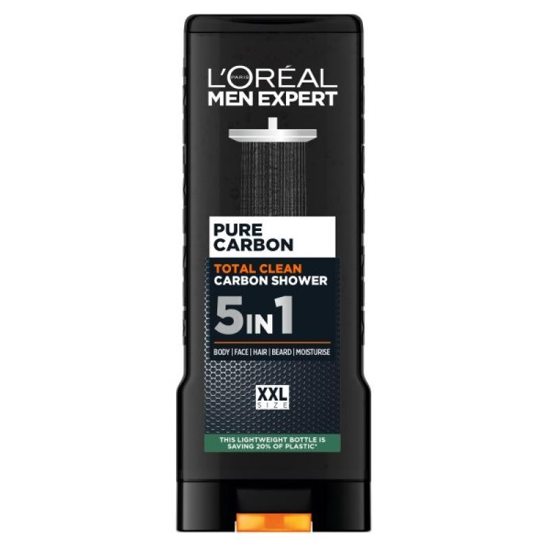 L'oreal men expert pure carbon docciaschiuma 5 in 1 400 ml