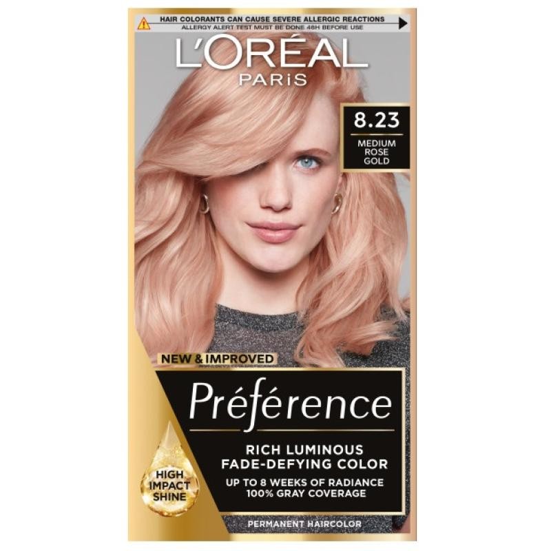 L'oreal tinta per capelli preference 8.23 oro rosa medio