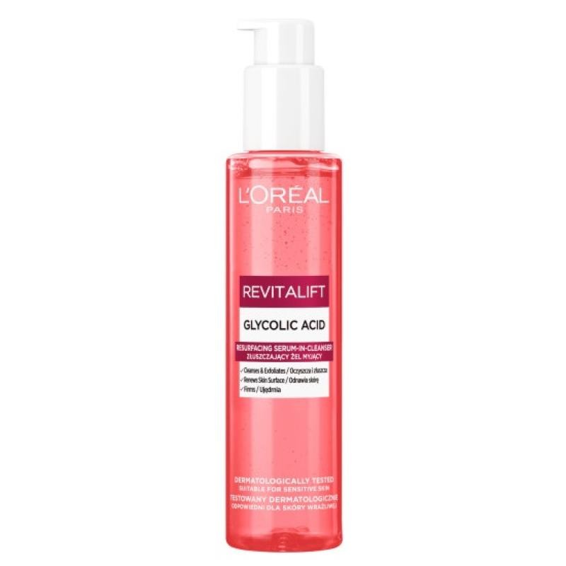 L'oreal revitalift gel detergente esfoliante con acido glicolico 150 ml