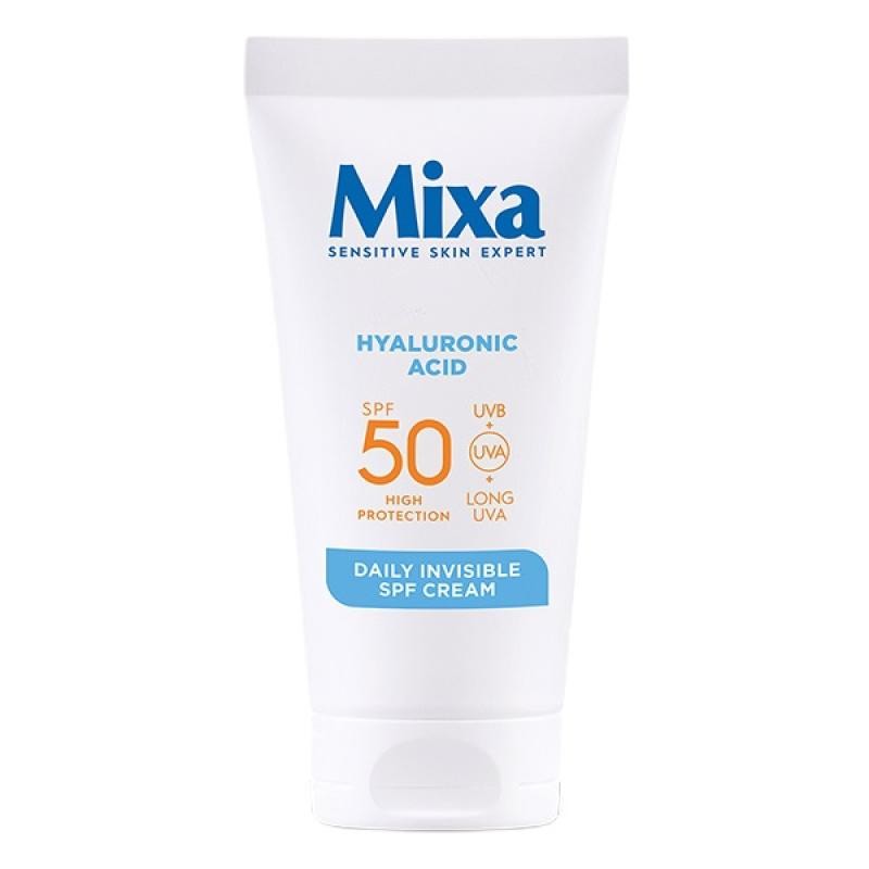 Mixa crema viso idratante spf50 contro la secchezza acido ialuronico 50ml