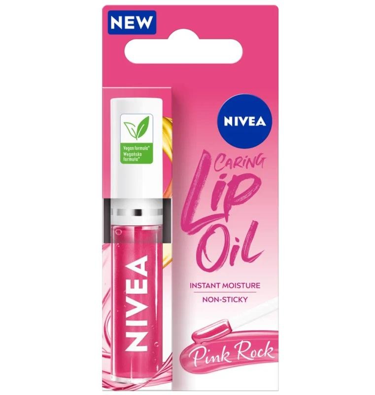 Nivea olio labbra nutriente pink rock 5,5 ml