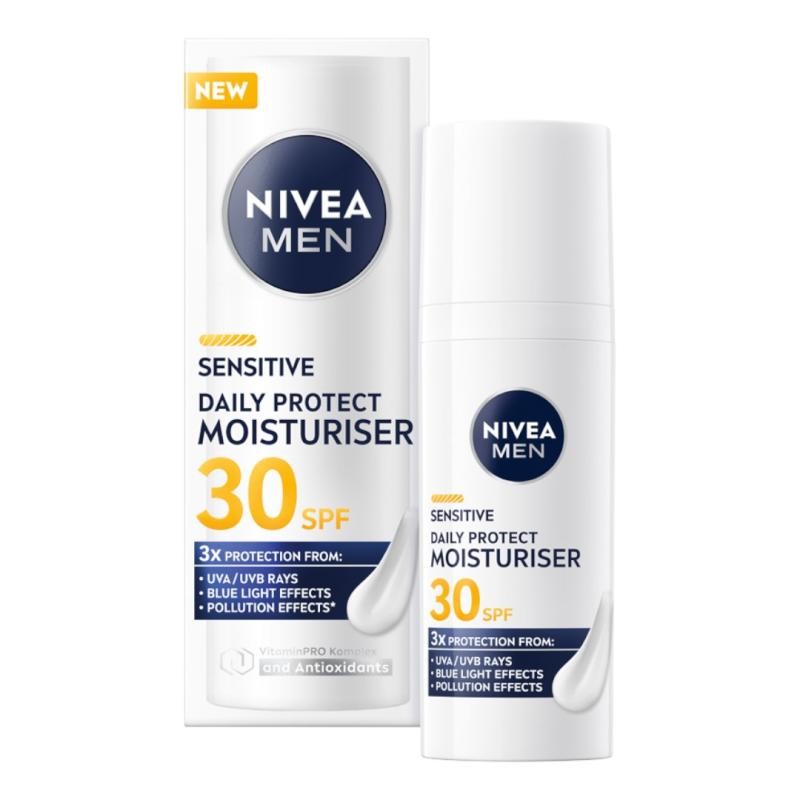 Nivea crema viso idratante men sensitive daily protect spf30 50 ml