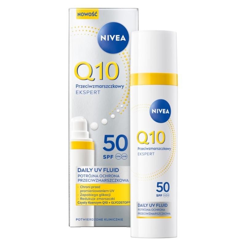 Nivea fluido viso antirughe q10 daily uv spf50 40ml