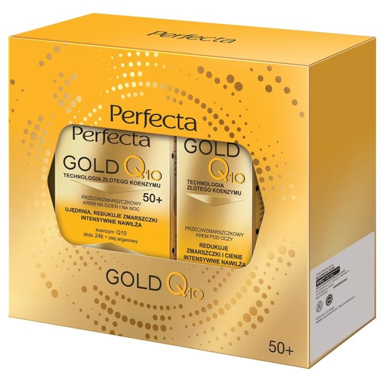 Perfecta set crema gold q10 50+ giorno e notte 50 ml + crema contorno occhi antirughe 15 ml