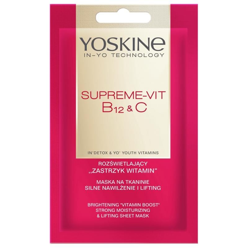 Yoskine maschera in tessuto supreme vit. B12 e vit. C 20 ml