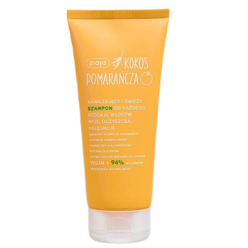 Ziaja shampoo idratante e fresco coconut orange per tutti i tipi di capelli 200 ml