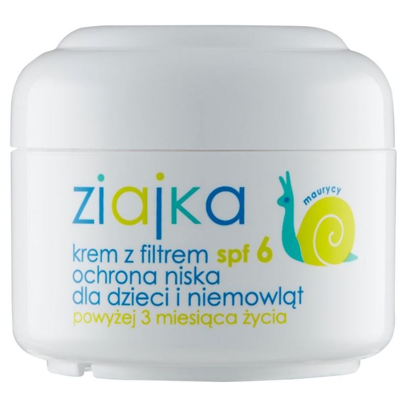 Ziaja crema ziajka con filtro spf6 per bambini e neonati dai 3 mesi di età snail 50ml