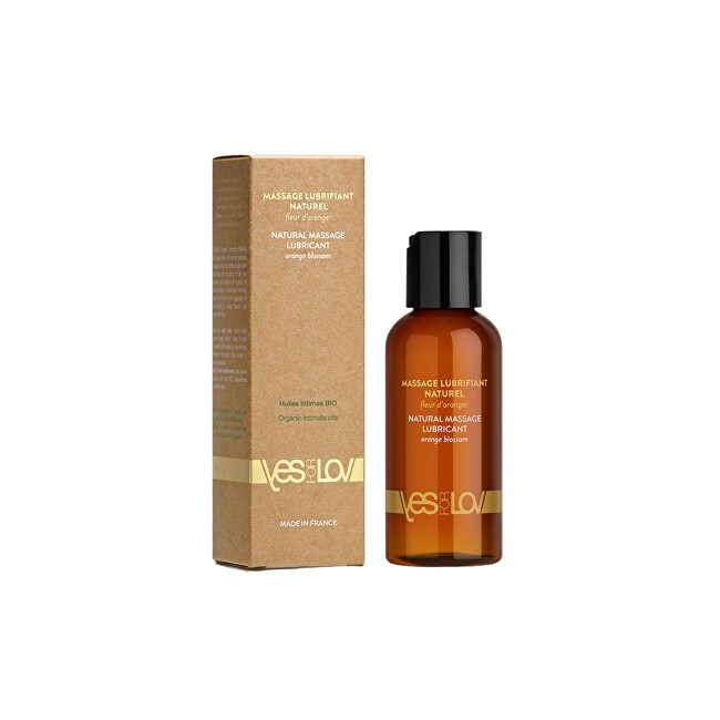 YESforLOV Olio biologico per massaggi e lubrificazione Fiori d'Arancio Lubrificante Naturale per Massaggi 100ml unisex