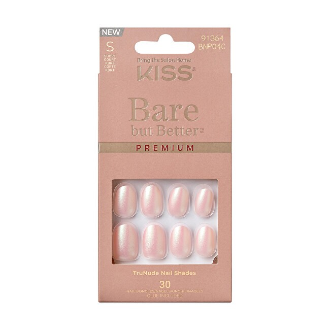 KISS Unghie adesive Bare-But-Better Premium Nails - Mocha 30 pezzi donna