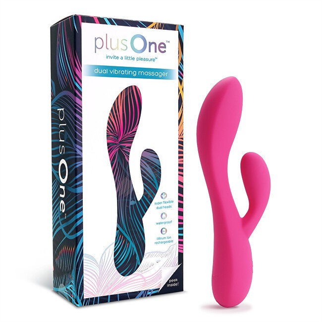 PlusOne Stimolatore vibrante doppio rosa donna