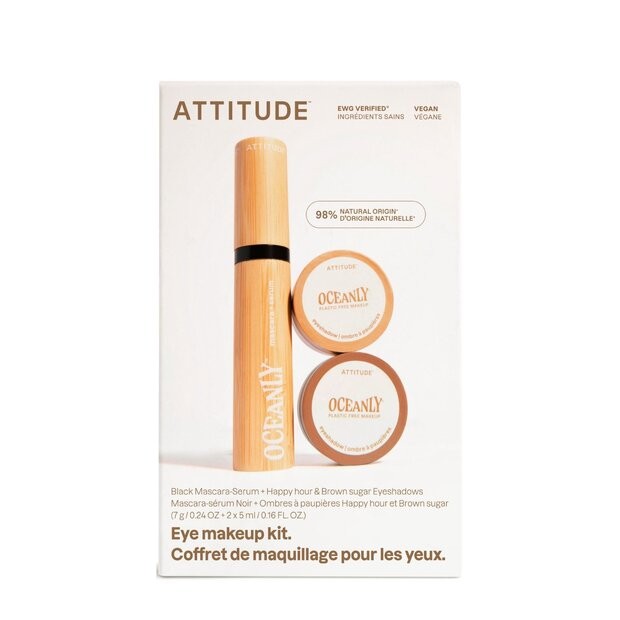 Attitude Set regalo per il trucco occhi marrone Oceanly donna