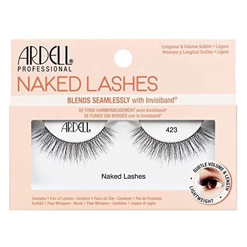 Ardell Naked Lashes 423 Ciglia finte per un look naturale 10ks Nero Donna