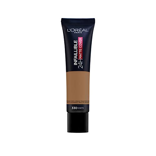 LOral Paris INFAILLIBLE 32H matte cover foundation n330 hazelnut 30ml donna 30ml