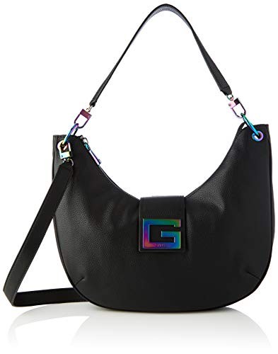 Guess Brightside Polyurethane Bag Large Hobo Black donna
