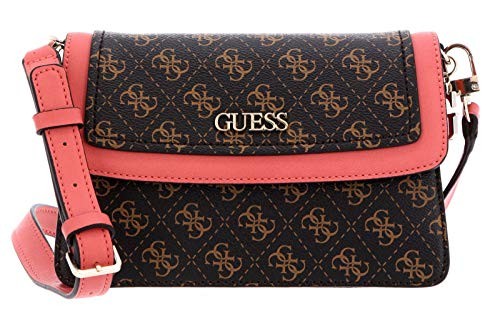 Guess Camy 4G Logo Crossbody Bag CoralBrown donna