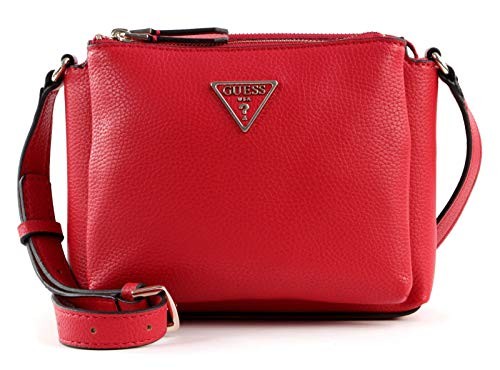 Guess Becca Leather Crossbody Bag Red donna
