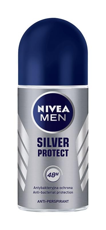 NIVEA Men Silver Protect antitraspirante rollon Protezione Antibatterica 48H 50ml