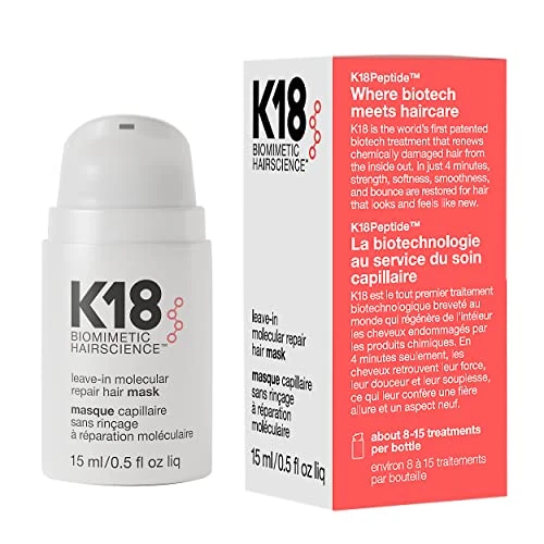 K18 Leave In Molecular Repair Hair Mask Maschera leavein per capelli danneggiati 15ml Donna