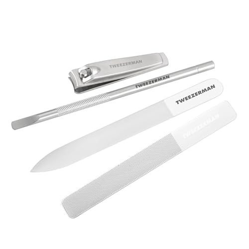 Tweezerman Set manicure in vetro Set manicure con lime in vetro Donna