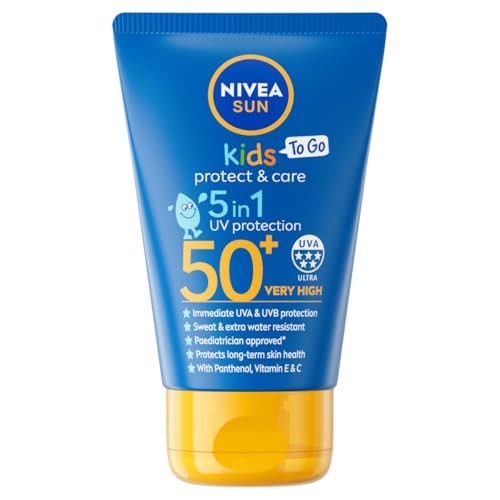 NIVEA Sun Kids Protect Care 5in1 Skin Protection SPF50 lozione solare protettiva per bambini 50ml