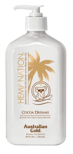 Australian Gold HEMP NATION COCOA moisturizer tan extend 535ml unisex