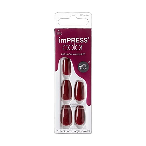 Kiss My Face ImPRESS Color MC Winery in NYC Nails 30 pcs donna